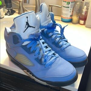 Jordan Sneakers in Light Blue and Black